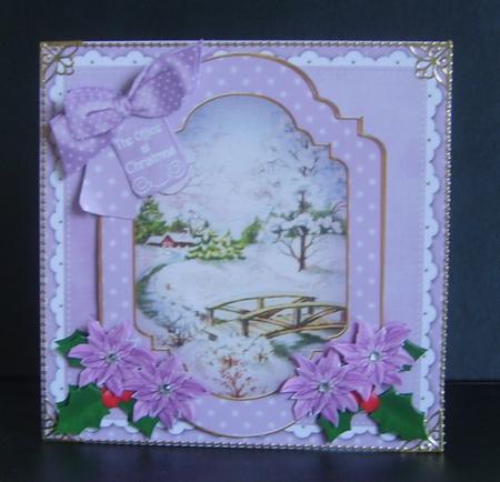 Lilac Snowscene the Office 6in Christmas Step by Step by Marion MacKellar