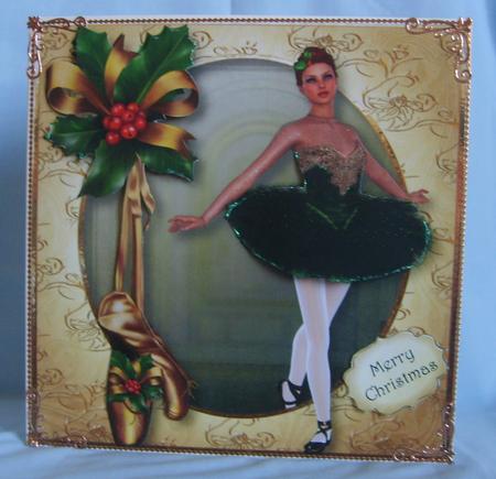 Christmas Ballerina Beauty 8x8 Quick Topper by Marion MacKellar