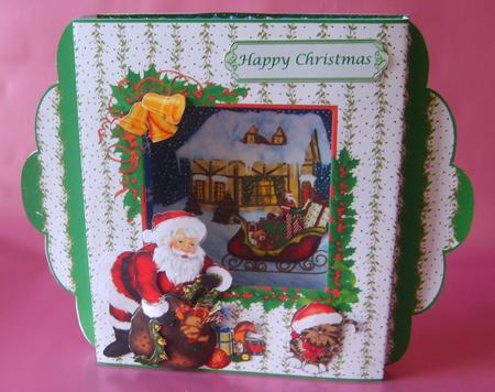 'santa's Arrival' Diorama Card Kit by Marion MacKellar