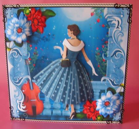 1950's Lady Polka Dots Moonlight and Music Mini Kit by Marion MacKellar