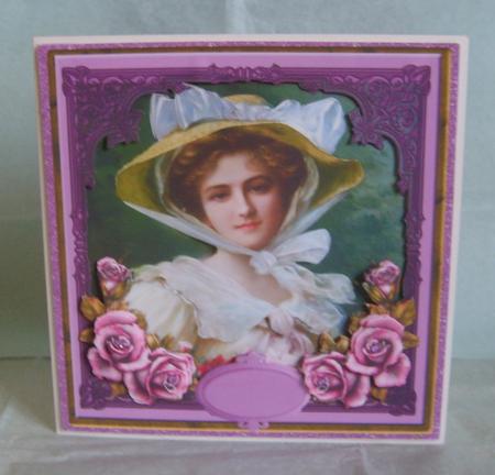 Framed Vintage Lady #2 by Marion MacKellar