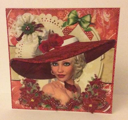 Red Hat Lady Christmas Belle Mini Kit by Marion MacKellar