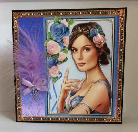 Art Deco Lady Athena Lilac 4 Sheet Mini Kit by Marion MacKellar
