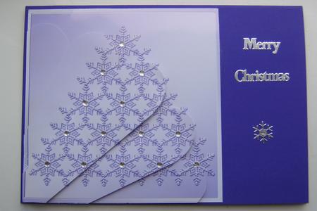 Xmas Snowflake Tree Fan Pyramage Topper by Marion Milne
