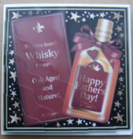 Fathers Day Whisky Wavy Corner Side Stacker Topper by Marion Milne