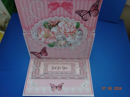 3D Easel Card Mini Kit - A Touch of Elegance - Flowers, Lace, Butterflies & Pearls by Marion West