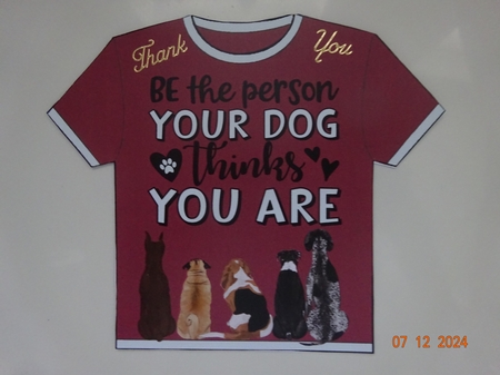 TEE SHIRT CARD - DOGS 2 by Marion West