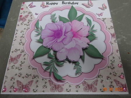 Beautiful Scalloped Lilac Roses by Marion West