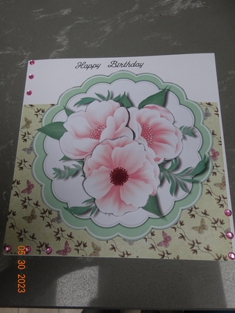 Beautiful Scalloped Soft Pink Roses by Marion West