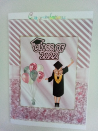 Balloons Graduation Card -Female 2025 by Marion West