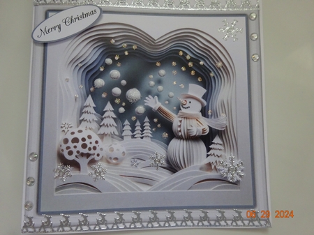 Snowman Scene by Marion West