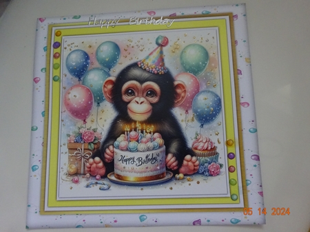 8x8 Mini Kit, Gorgeous Monkeys Cake  by Marion West