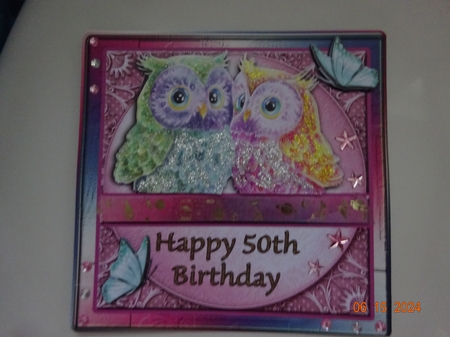 Mini Kit - Happy 50th Birthday #Owl 3 by Marion West