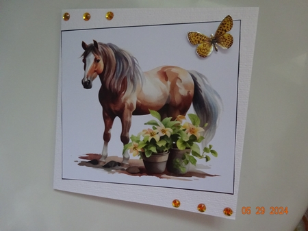 Spring Horses Card Toppers by Marion West