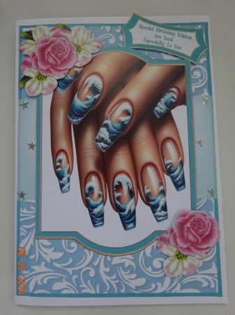 Beautiful Nails, Ocean Wave - 5x7 by Marion West