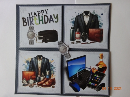 7x7 Dad in suits fathers day or birthday mini kit by Marion West