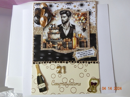 Happy 21st Birthday Wishes To You - 6x6 by Marion West