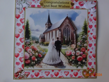 NOW AND FOREVER WEDDING DAY CARD 1 by Marion West