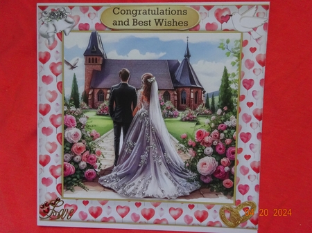 NOW AND FOREVER WEDDING DAY CARD 2 by Marion West