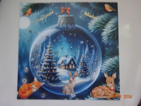 Winter in a crystal globe CARD FRONTS by Marion West