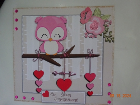 Owl card - love and romance by Marion West