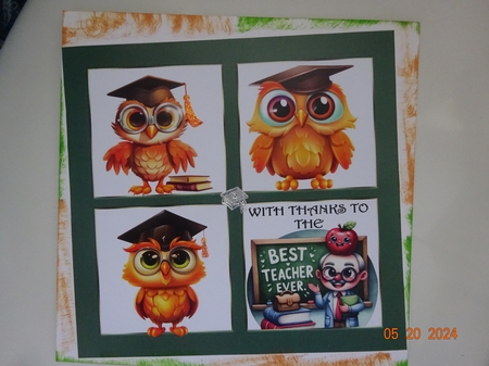 WITH THANKS TO THE BEST TEACHER EVER  by Marion West