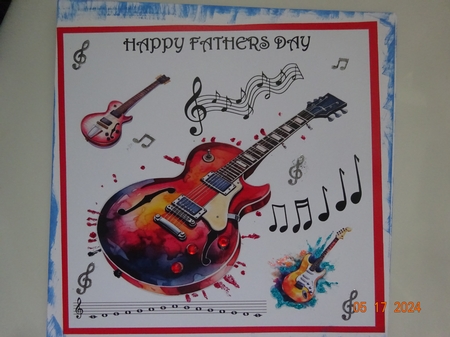 HAPPY FATHERS DAY GUITARS by Marion West