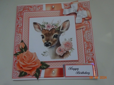 Floral Woodland Babies - Fawn by Marion West