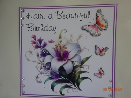 Beautiful Birthday Lily by Marion West
