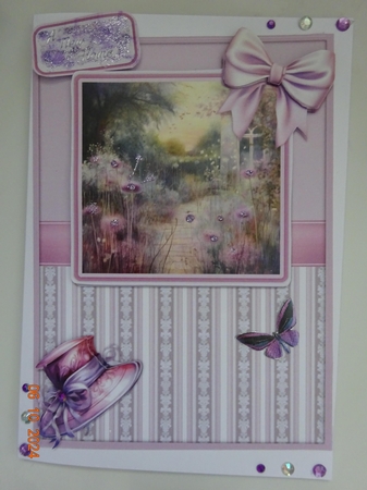 Graceful Gardens in Pink - Design 07 by Marion West
