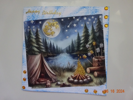 Summer Camping Card Toppers by Marion West