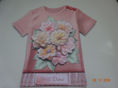 Pastel Flowers - Tee Shirt Card Mini Kit by Marion West
