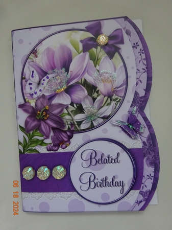 Purple Passion - Double Rounded Edge Card Mini Kit by Marion West