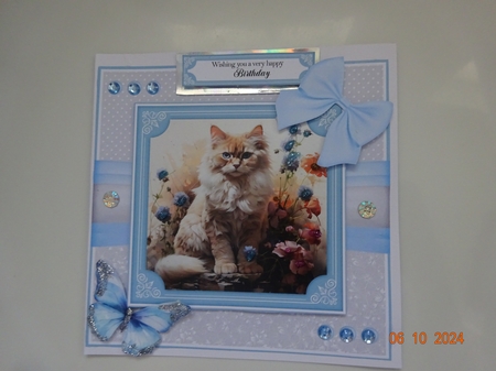 Cats In Flowers 2 by Marion West