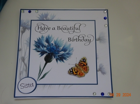 Cornflower Beautiful  Birthday by Marion West