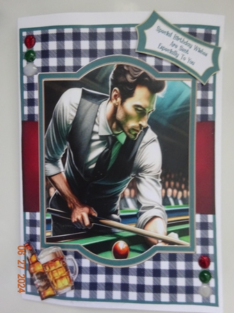 The Snooker Player - 5x7 by Marion West