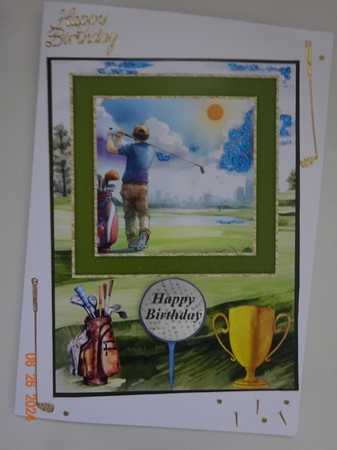 2 Golf themed card fronts 2 by Marion West