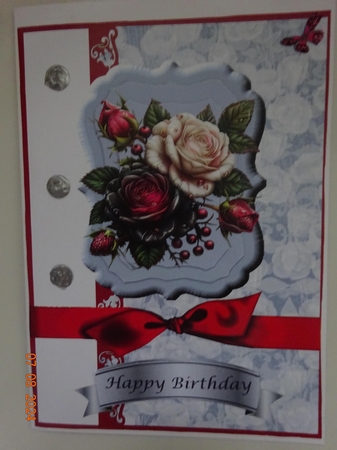 Floral Card Front (3) by Marion West