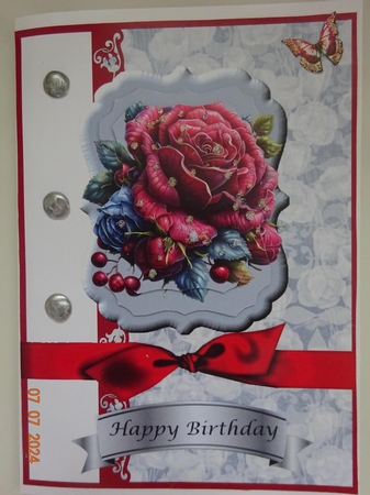 Floral Card Front (6) by Marion West