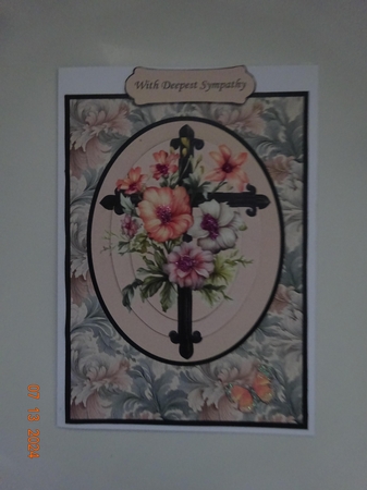 Sympathy Floral Cross 03 by Marion West