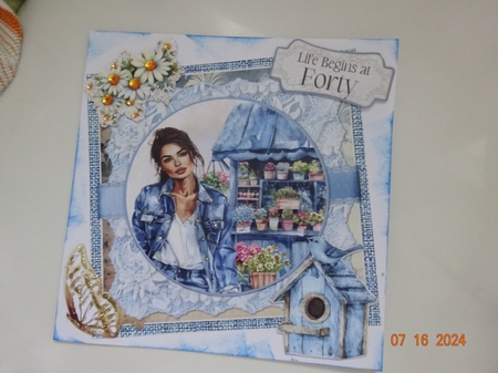 Denim & Lace 2 6x6 Simply Cards  by Marion West