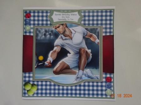 The Tennis Player - 6x6 by Marion West