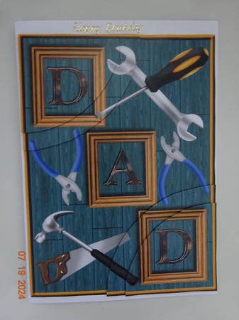 Tool Time Dad Double Corner Pyramid by Marion West
