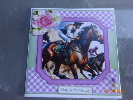 A Day At The Races - 6x6 by Marion West