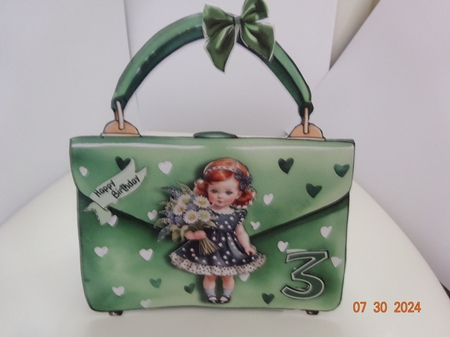 Girly Handbag Tent Card Kit-1 by Marion West