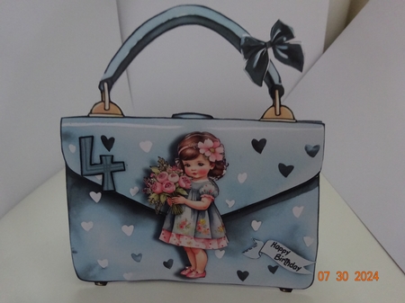 Girly Handbag Tent Card Kit-3 by Marion West