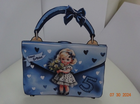 Girly Handbag Tent Card Kit-4 by Marion West