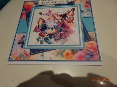 Butterflies & Flowers 7x7 Card & Topper Minikit by Marion West
