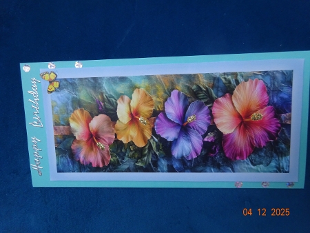 Rustic Hibiscus DL Toppers & Bookmarks by Marion West