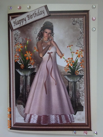 Special Day Decoupage Topper by Marion West